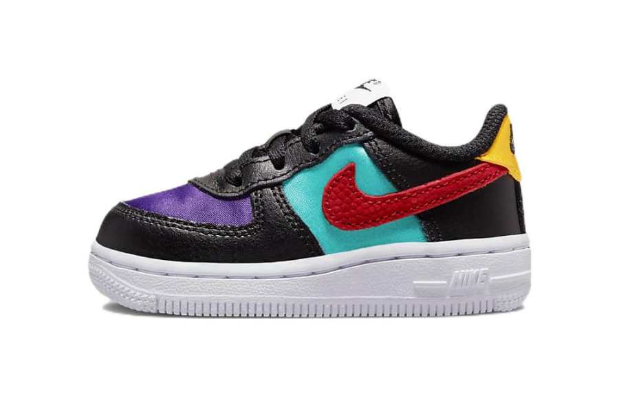 Nike Nike Air Force 1 Slip Resistant Abrasion Resistant Low top Toddler Shoes Black Red Purple Infant And Toddler