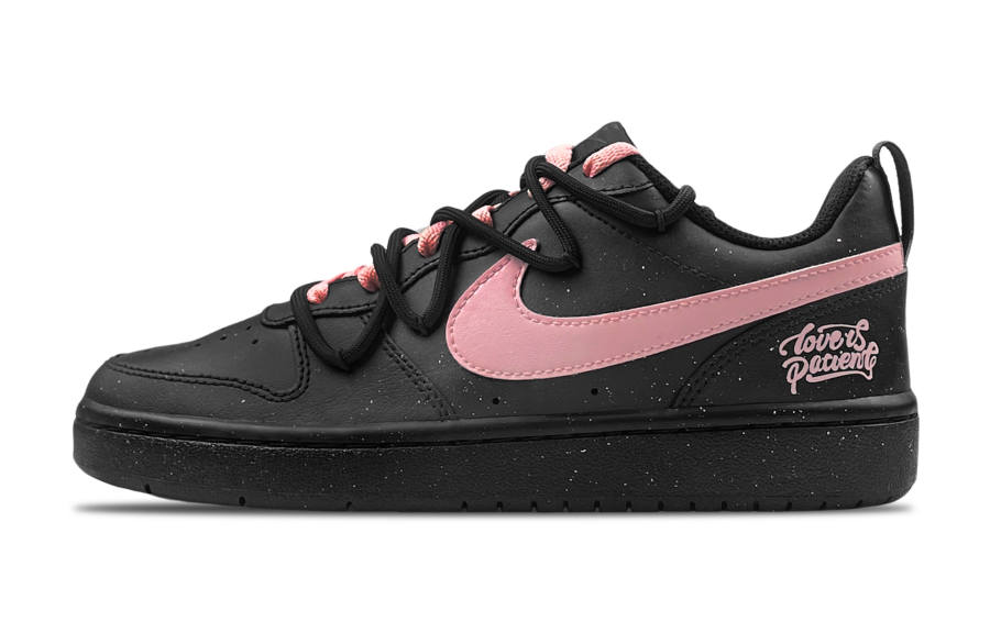 Nike Nike Court Borough Winter Echoes Leather Low top Kids' Skateboarding Shoes Black