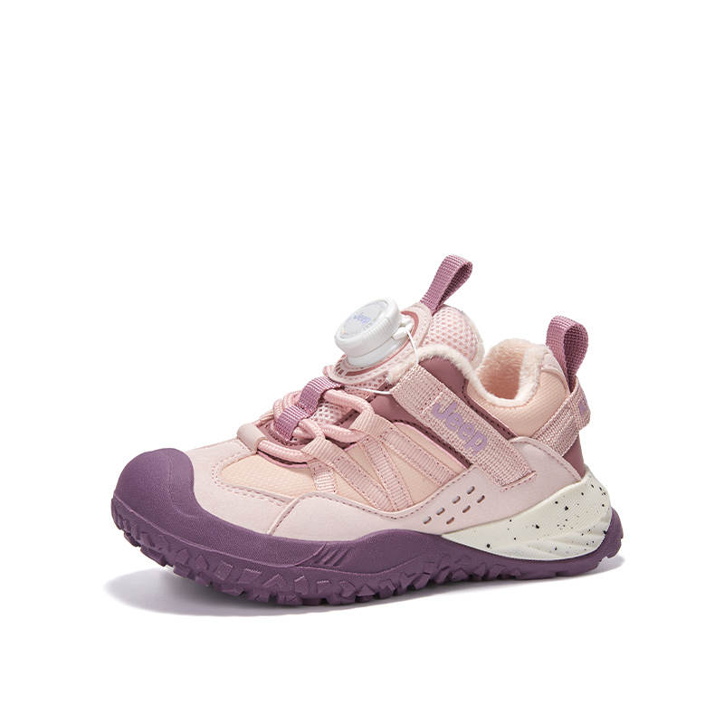Jeep Synthetic Leather, Textile Anti Kick Abrasion Resistant Thermal Low top Kids Lifestyle Shoes