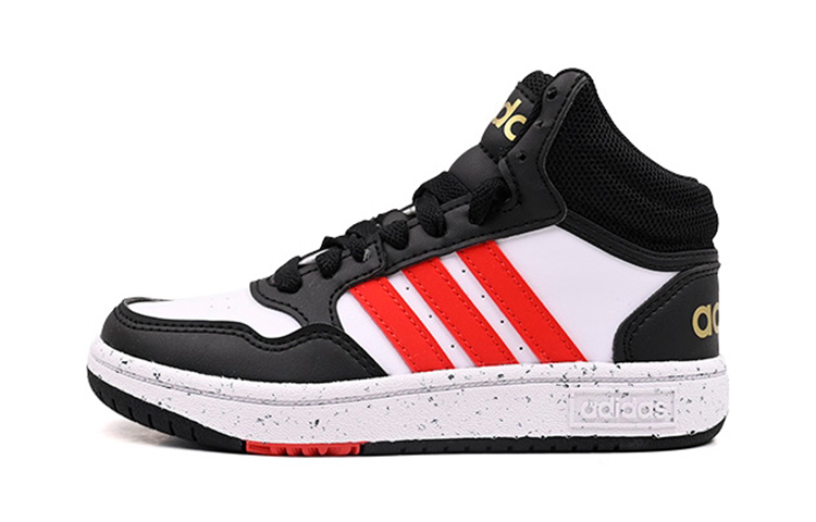 Adidas Neo Adidas Hoops Mid Cloud White Vivid Red Core Black GS