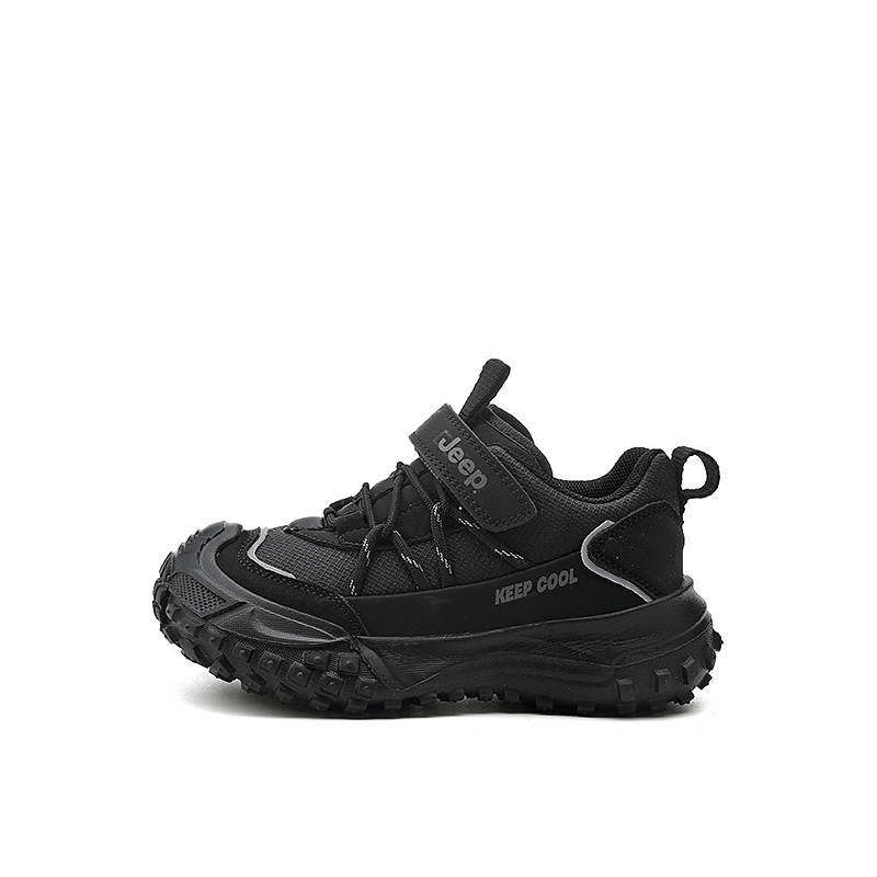 Jeep Abrasion Resistant Low top Kids' Running Shoes Obsidian Black Kids'