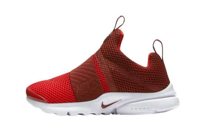 Nike Nike Presto Extreme Slip Resistant Abrasion Resistant Low top Kids' Running Shoes Red Children Aged 3 7 Years Old