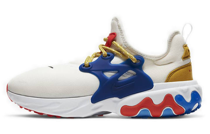 Nike Nike React Presto Low top Casual Shoes White Blue Yellow Unisex