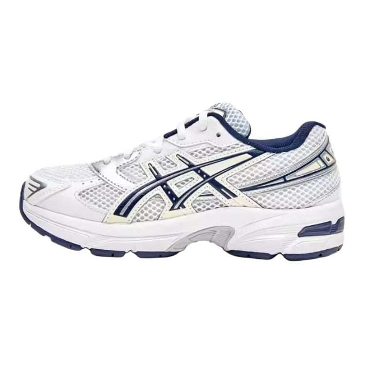 ASICS Gel 1130 Synthetic Leather Low top Kids Lifestyle Shoes White Blue Kids'