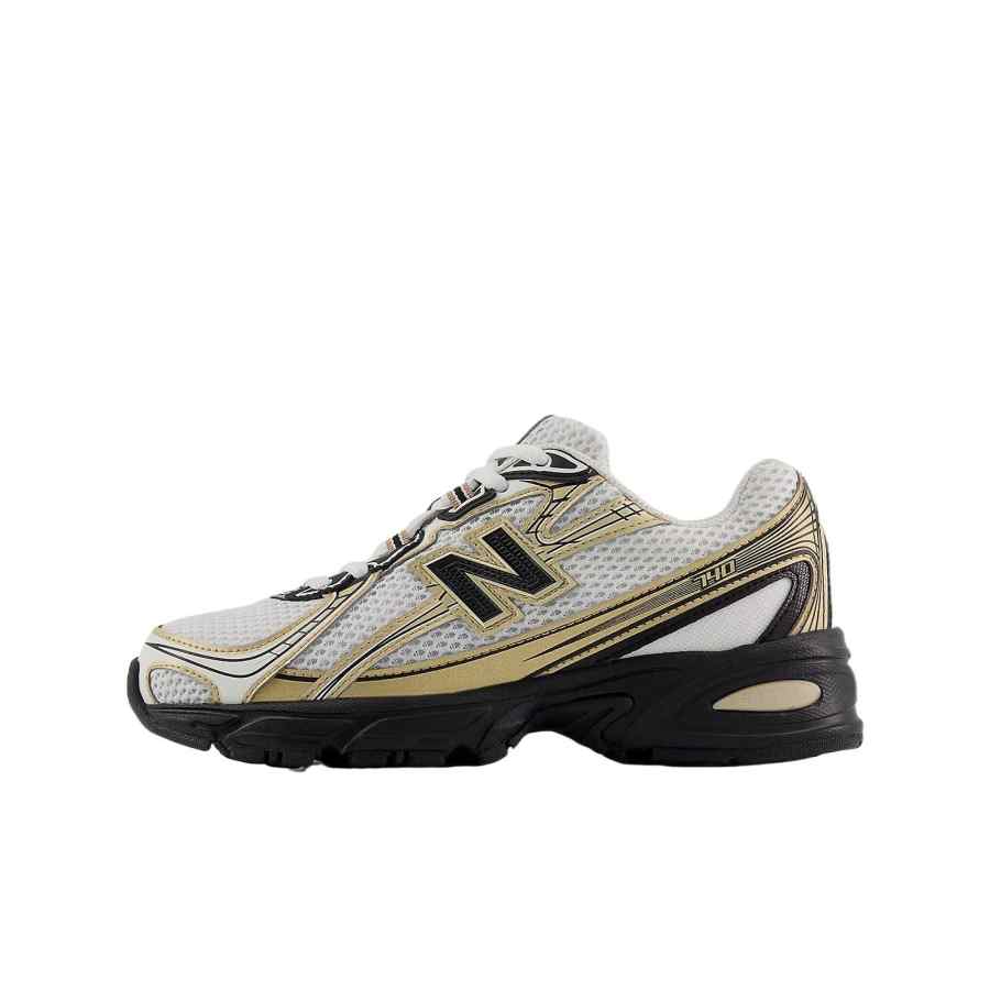 New Balance New Balance NB 740 Synthetic Leather Kids' Training Shoes Black Gold Multicolor Unisex