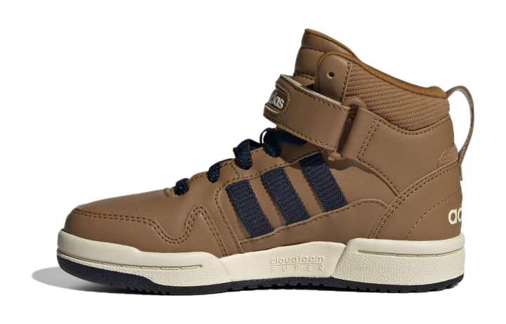 Adidas Adidas Postmove Leather Mid top Kids' Skateboarding Shoes Brown Black Kids'