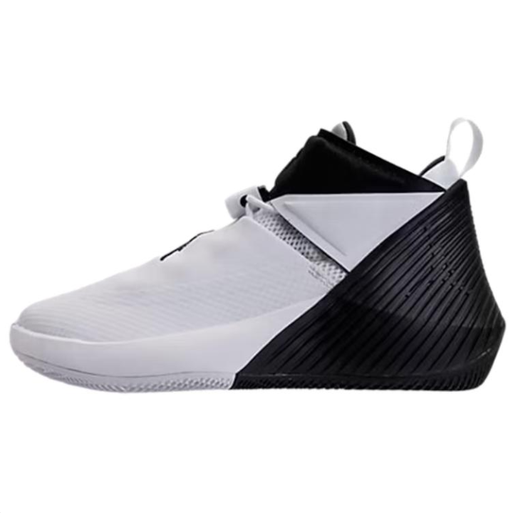 Jordan Jordan Why Not Zer0.1 Mid top Basketball Shoes Black White Unisex