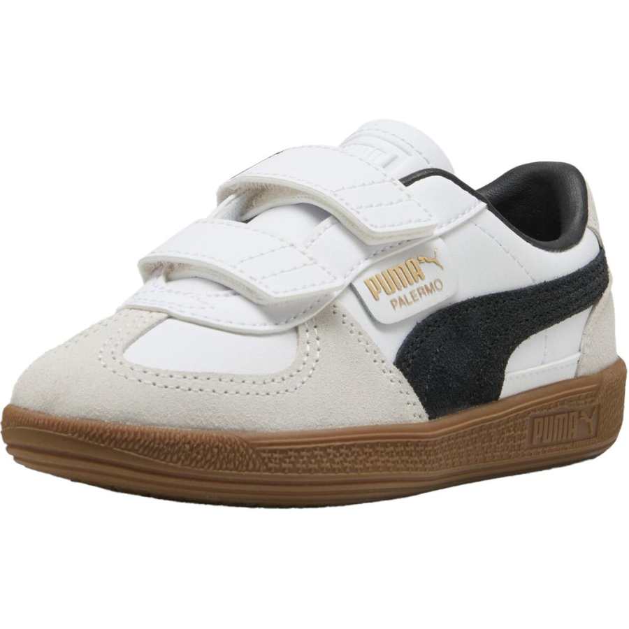 PUMA Palermo Low top Kids' Skateboarding Shoes White Gray Kids'