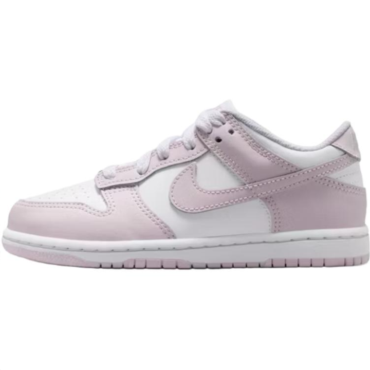 Nike Nike Dunk Low top Kids' Skateboarding Shoes White Light Purple Kids'