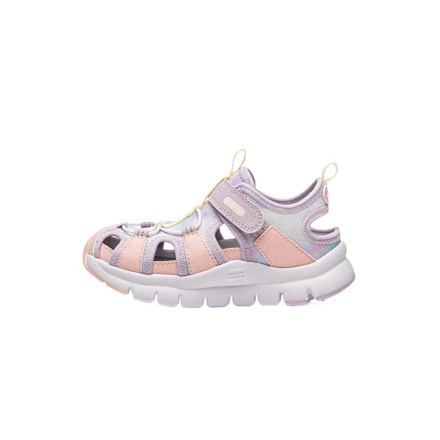 Li-Ning YOUNG Li Ning YOUNG Sportlife Slip Resistant Low top Children's Sandals Peach Blossom Pink/Moonlight Purple