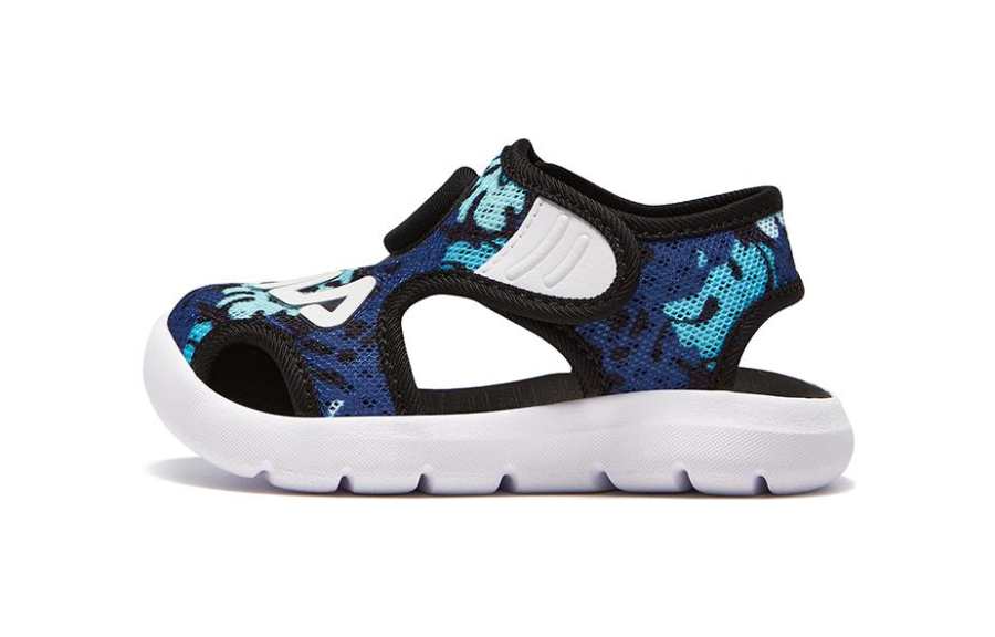FILA KIDS Slip Resistant Abrasion Resistant Low top Toddler Shoes Black Blue Infant And Toddler