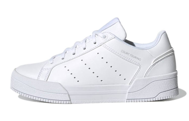 Adidas Originals Court Tourino Low top Kids' Skateboarding Shoes White Teenagers