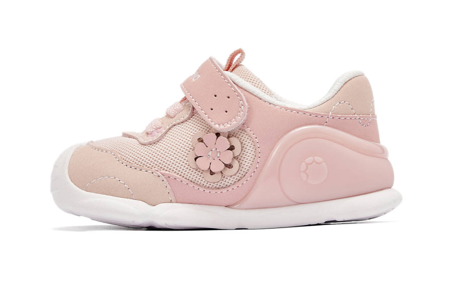 DAVE&BELLA Slip Resistant, Abrasion Resistant, Breathable Low top Toddler Shoes Pink Infant And Toddler