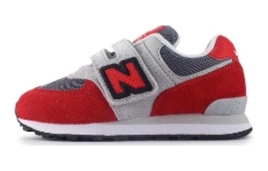 New Balance New Balance NB 574 Comfortable Low top Kids' Running Shoes Red Gray Kids'