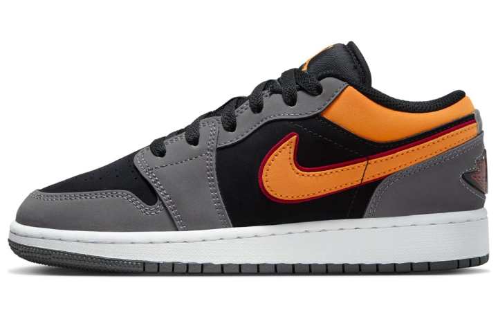 Jordan Jordan 1 Low SE Light Graphite Vivid Orange GS