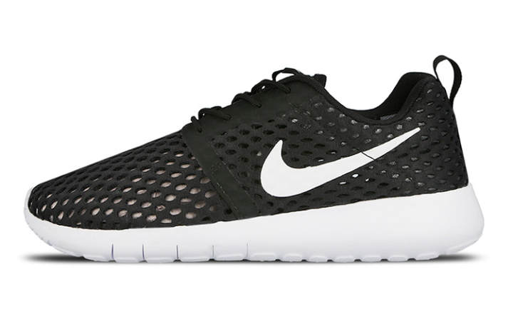 Nike Nike Roshe One Flight Weight Slip Resistant Cushioning Abrasion Resistant Breathable Low top Running Shoes Black White