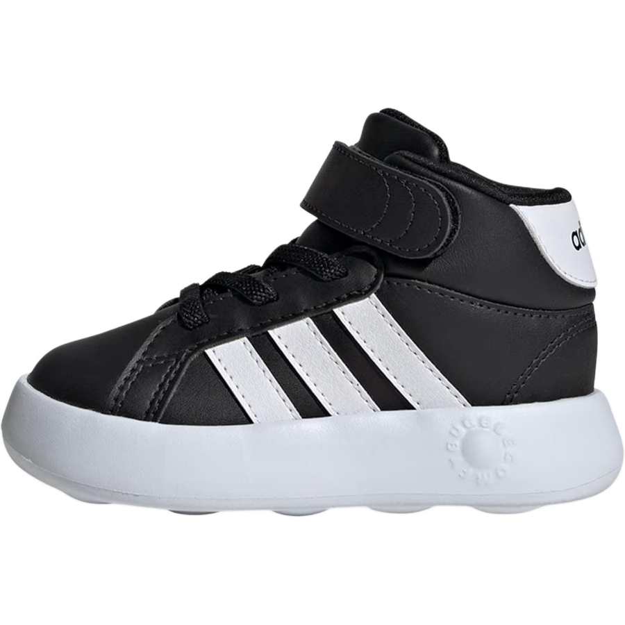 Adidas Adidas GRAND COURT Synthetic Leather Mid top Toddler Shoes Black White Infant And Toddler