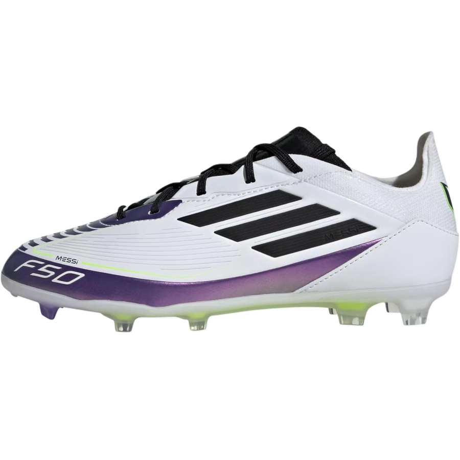 Adidas Adidas F50 PRO Slip Resistant Abrasion Resistant Low top Kids' Soccer Shoes White Black Kids'