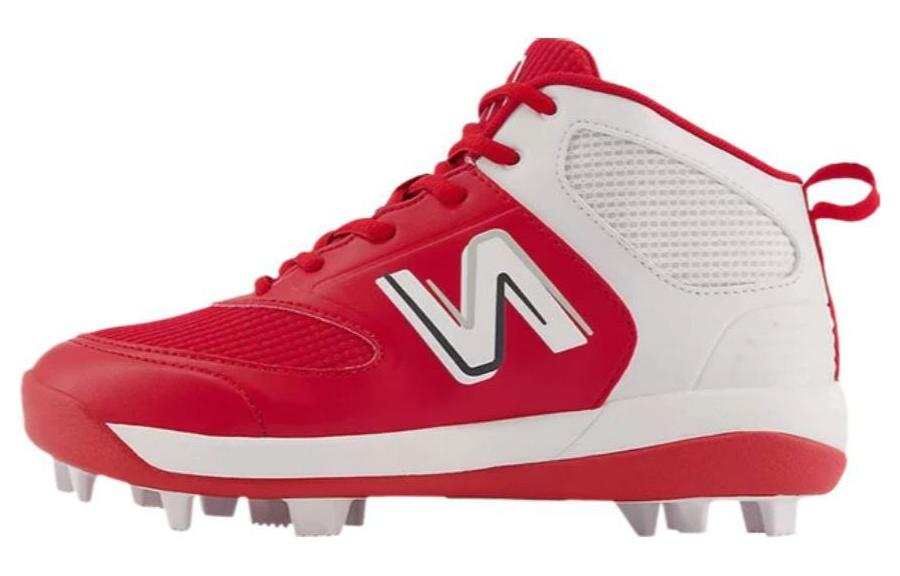 New Balance New Balance 3000 V6 Mid top Kids' Soccer Shoes Red White Kids'
