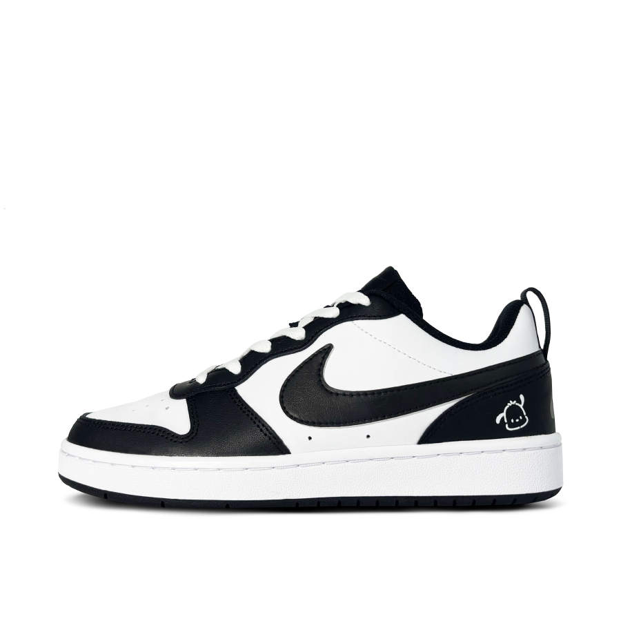 Nike Nike Court Borough Cute Puppy Low top Kids' Skateboarding Shoes Black White Unisex