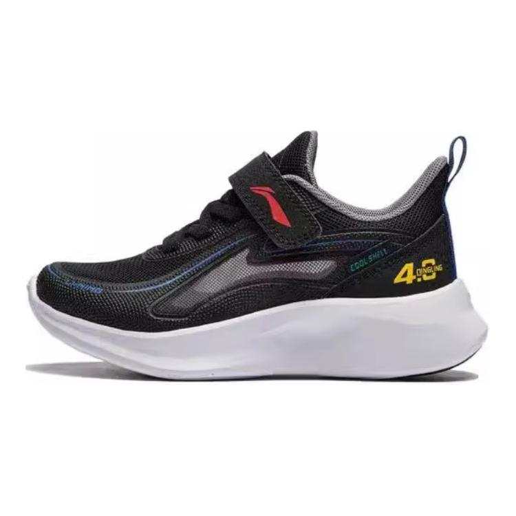 Li-Ning YOUNG Li Ning YOUNG Comfortable Low top Kids Lifestyle Shoes Black Children Aged 3 7 Years Old