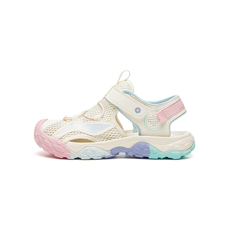 Li-Ning YOUNG Li Ning YOUNG Sportlife Synthetic Leather Children's Sandals Ecru Teenagers
