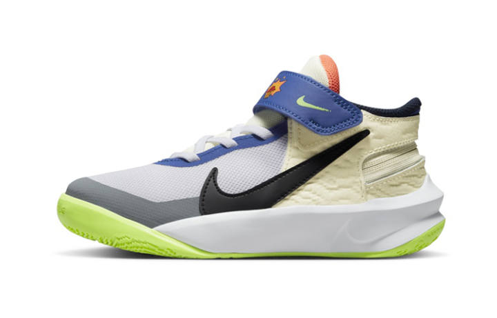 Nike Nike Team Hustle D 10 FlyEase PS 'White Multi-Color'