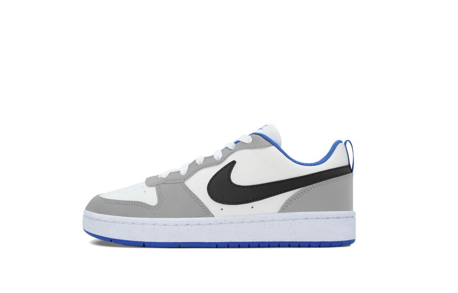 Nike Nike Court Borough Slip Resistant Abrasion Resistant Low top Kids' Skateboarding Shoes Light Gray Teenagers