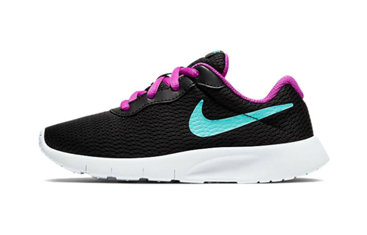 Nike Nike Tanjun Kids Lifestyle Shoes Black Purple Children Aged 3 7 Years Old