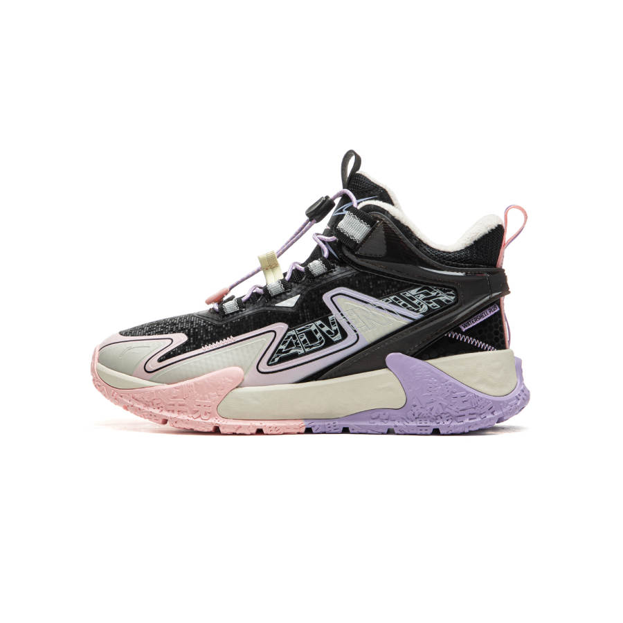 Li-Ning YOUNG Li Ning YOUNG Synthetic Leather Comfortable, Fleece Lined Slip Resistant Cushioning Abrasion Resistant Thermal Mid top