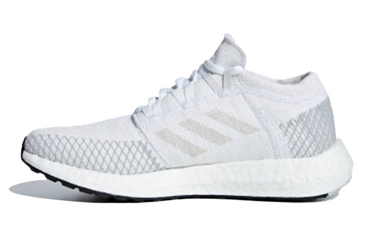 Adidas Adidas Pureboost Go J Slip Resistant And Breathable Low top Kids' Running Shoes White Gray Teenagers