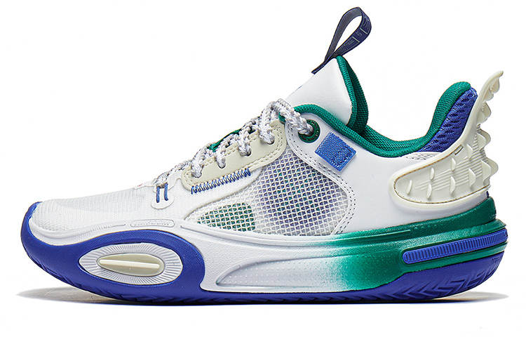 Li-Ning YOUNG Li Ning YOUNG All City 11 Low top Basketball Shoes White Blue Unisex