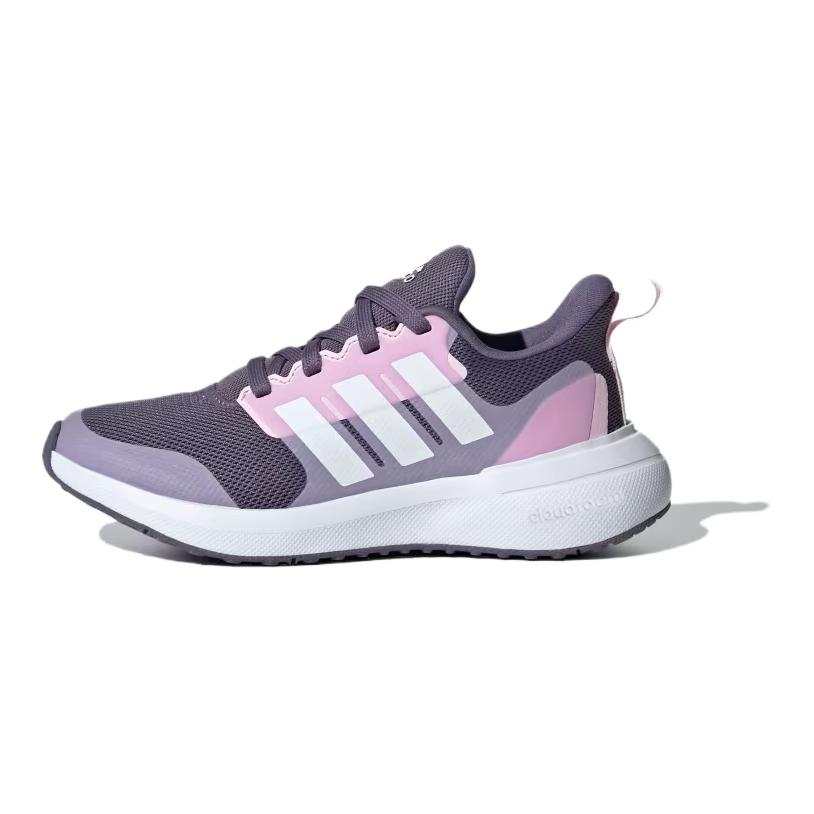 Adidas Adidas Fortarun 2.0 Fabric Slip Resistant Abrasion Resistant Low top Kids' Running Shoes Purple Pink White Kids'