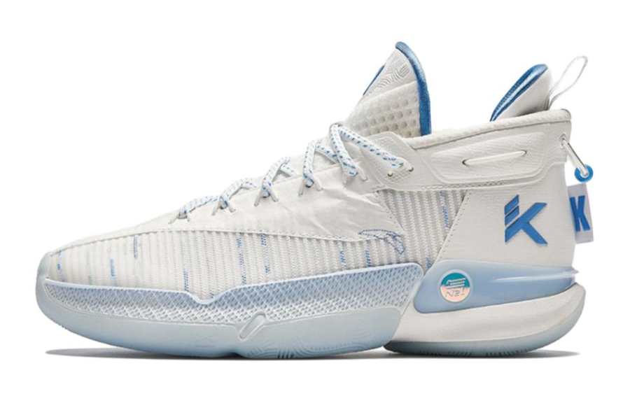 Antakids KT9 High top Basketball Shoes White Blue Teenagers