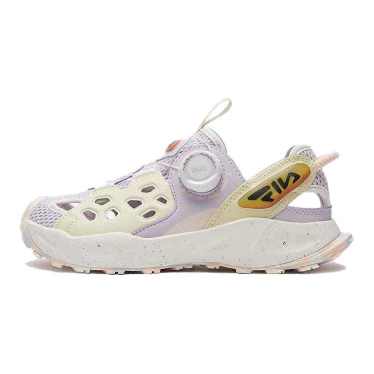 FILA KIDS Slip Resistant And Breathable Children's Sandals Purple Yellow