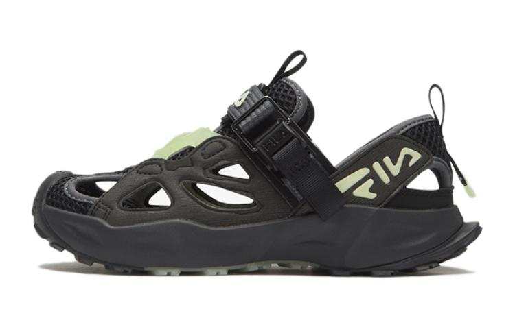 FILA KIDS GLOWFLY Firefly Children's Sandals Black Green Kids'