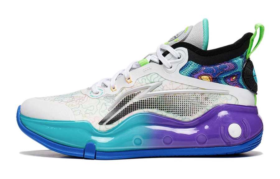 Li-Ning YOUNG Li Ning YOUNG Avant Garde Premium 3.0 Mid top Basketball Shoes White Gray Unisex
