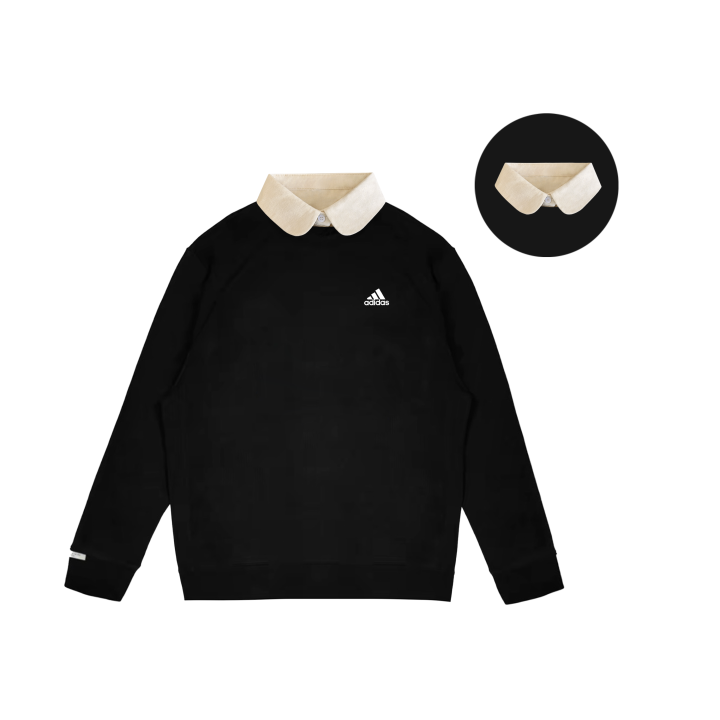 Adidas Adidas LABEL Sweatshirts Unisex Afternoon Tea Poem Polo Collar Moderate Regular