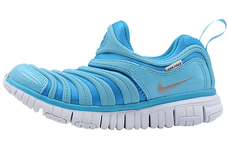 Nike Nike Dynamo Free Caterpillar Slip Resistant Cushioning Kids Lifestyle Shoes Sky Blue Children Aged 3 7 Years Old