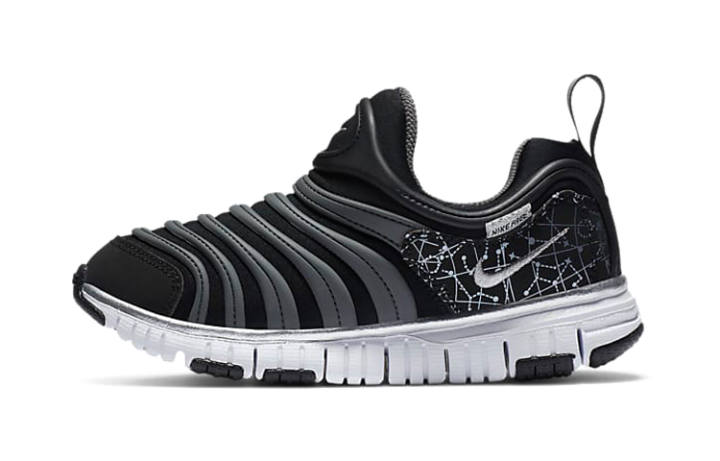 Nike Nike Dynamo Free Patchwork Low top Sports Casual Shoes Black Gray Children Aged 3 7 Years Old