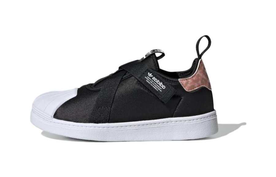 Adidas Originals SUPERSTAR 360 Comfortable Breathable Low top Kids' Skateboarding Shoes Black White
