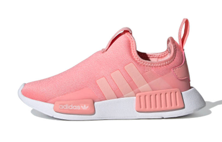 Adidas Originals NMD 360 C Sports Non slip Lightweight Low top Running Shoes Pink White Children Aged 3 7 Years Old