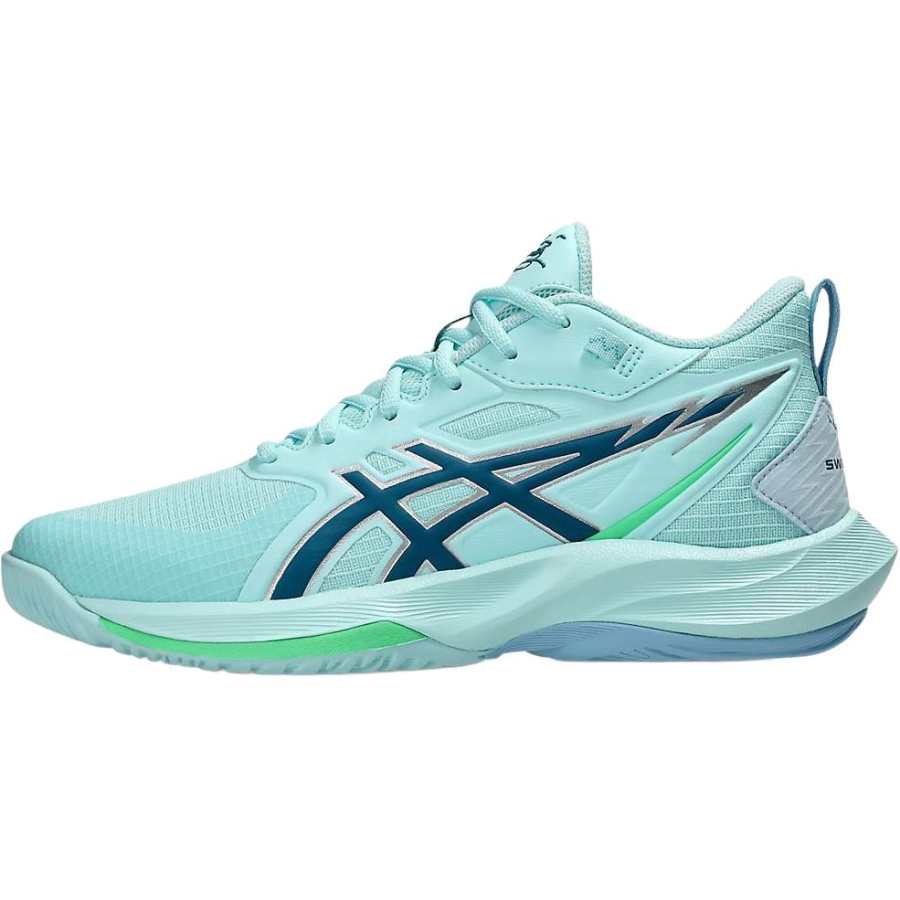 ASICS SWIFTACE YUKI Breathable Support Breathable Support Low top Children's Basketball Shoes Blue Teenagers