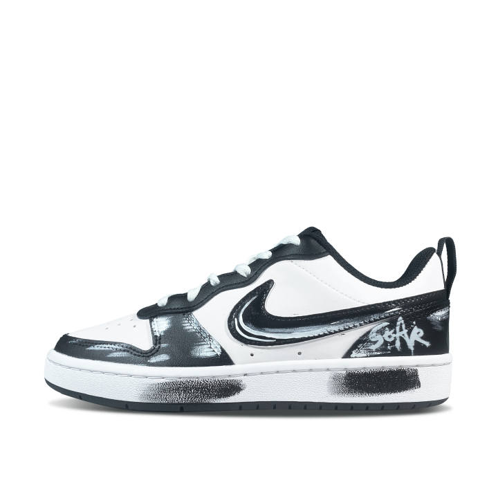 Nike Nike Court Borough Star Low top Kids' Skateboarding Shoes Black White