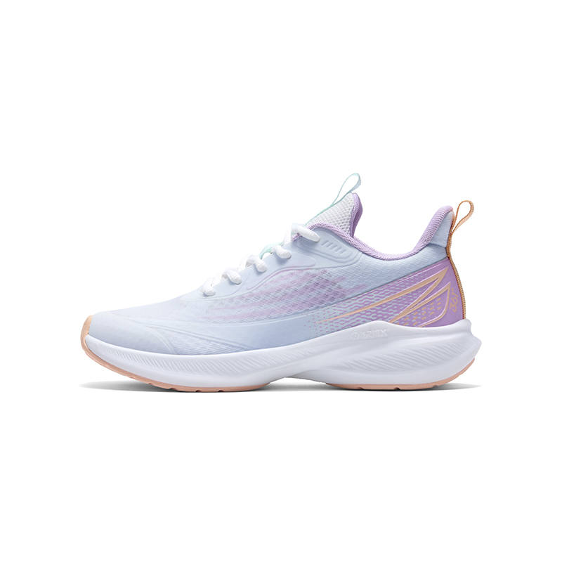 361°KIDS Flash Speed 3.0 Low top Running Shoes White Blue Purple Gauze Style Unisex