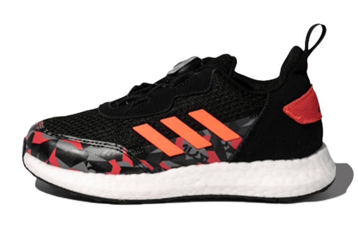 Adidas Adidas Rapida Lux Boa K Mesh Breathable Low top Kids' Running Shoes Black Orange Gray Kids'