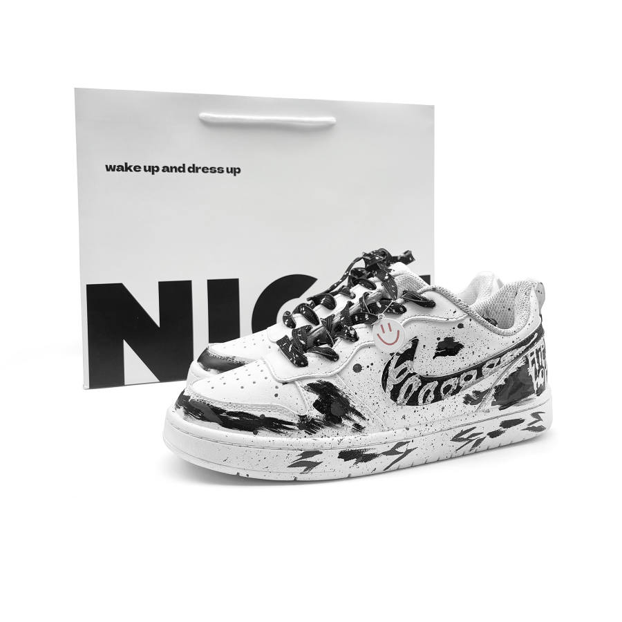 Nike Nike Court Borough Low 2 Leather Slip Resistant Cushioning Abrasion Resistant