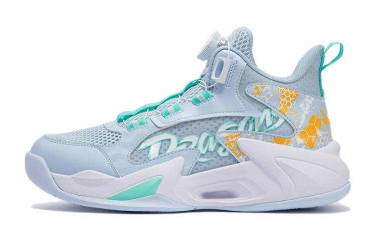 XTEP Wind 1.0 Low top Basketball Shoes Blue Green Unisex