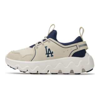 MLB KIDS Slip Resistant Abrasion Resistant Kids Lifestyle Shoes Ecru Blue Kids'