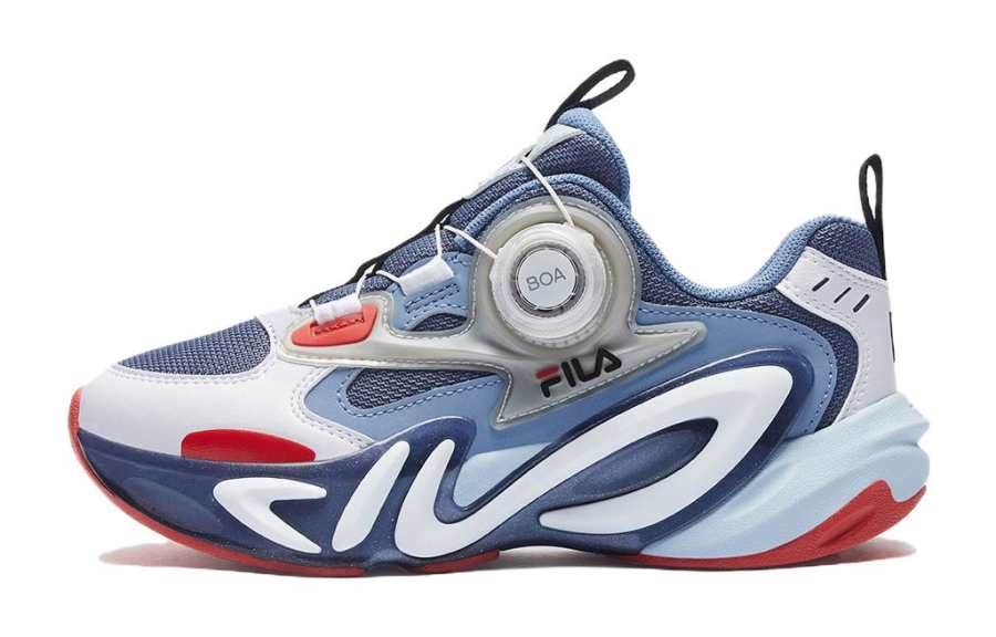 FILA KIDS MIND 7 Abrasion Resistant Low top Kids' Running Shoes Blue Red